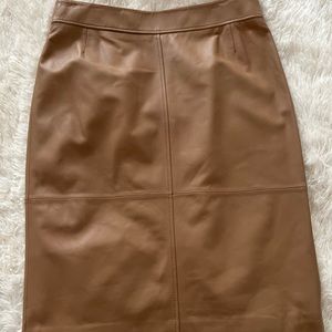 BOSS by Hugo Boss pencil leather skirt, size 14